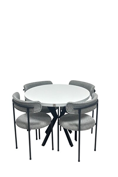 ROYALİSA TABLE CHAİR ROYALİSA 4 KİŞİLİK MUTFAK MASA TAKIMI MDF TEDY12