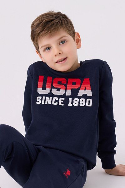 U.S. Polo Assn. 4-15 години Лицензирана поло блуза US Polo ASSN Boys Team - Тъмно синя