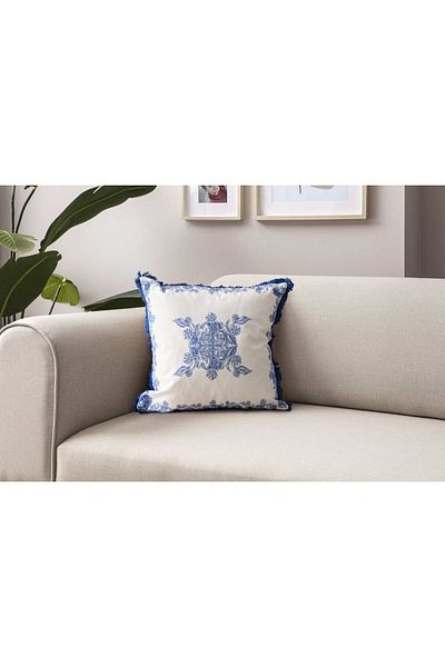 SWITA Blue Dreams Premium Piping Husă de pernă decorativă unică cu design special