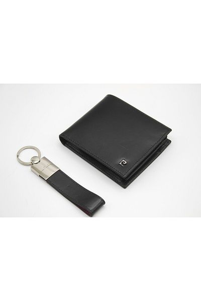 Pierre Cardin Genuine Leather Wallet and Keychain with Gift Pc2062