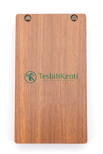 TESBİHKENTİ 3'lü Menteşeli Ahşap Tesbih & Bileklik Kutusu