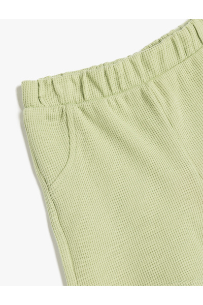 Koton Pamuklu Bel Lastikli Cepli Şort