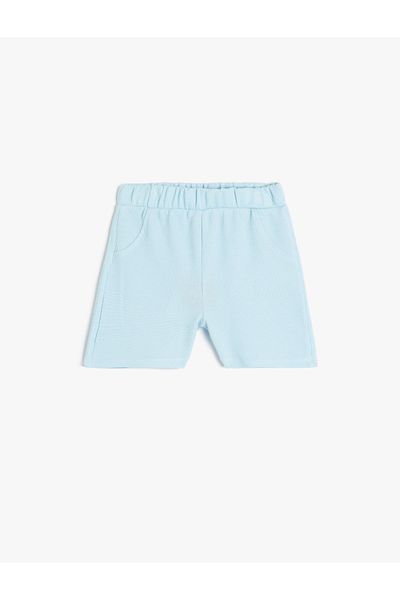 Koton Pantaloni scurți din bumbac cu buzunar elastic în talie