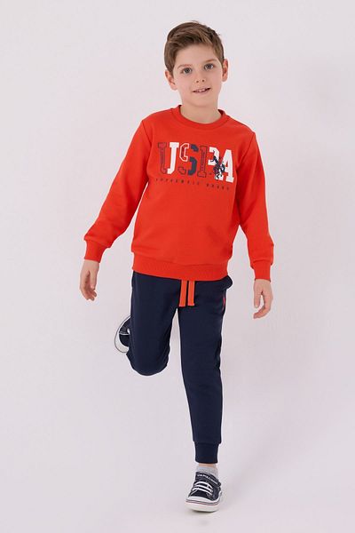 U.S. Polo Assn. Σετ αγοριών 4-15 ετών με άδεια Us Polo ASSN - Pomegranate Flower
