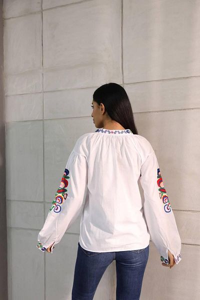 DHDmoda Authentic Embroidered Women's Blouse