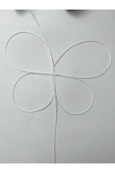 Eskişehir hobi sanat 0.8 mm 50 Meters Rosary Rope White Color