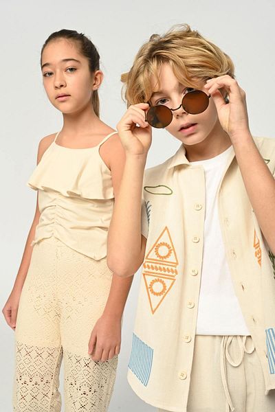 HAUSEkids Set pantaloni pentru fete Pavlova Fisto de 8-14 ani -crem-