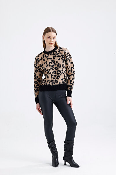 ikomteks Pulover tricot cu model LEOPARD