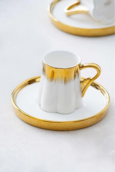 ÇIRPAN EV AURORA ALTIN TEK KİŞİLİK TÜRK KAHVESİ FİNCANI