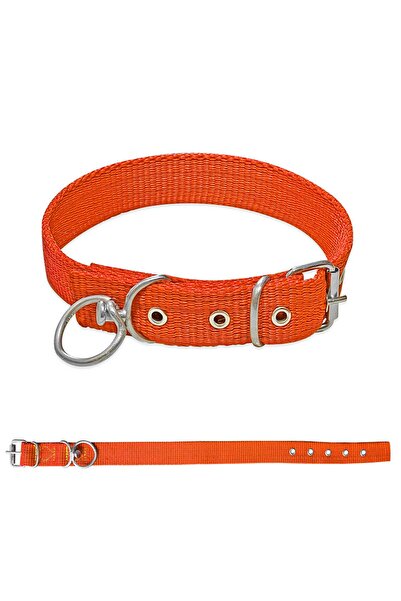 SAVEX Woven Dog Collar Orange 3*60 cm