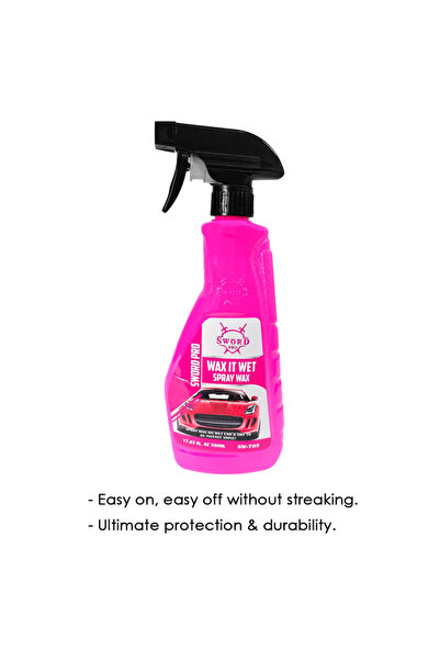Sword Pro Wax It Wet Spray Wax 500ml, Instant Shine for Wet Cars - SW-705