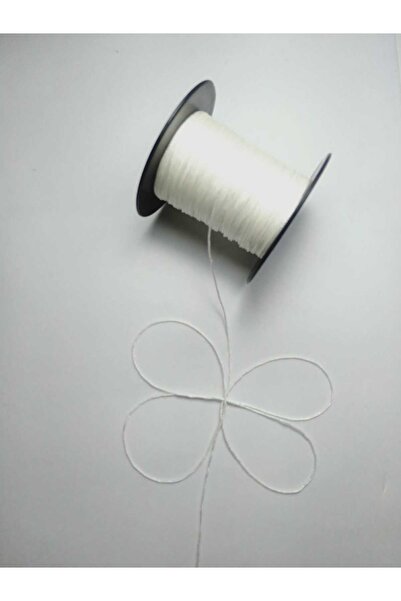 Eskişehir hobi sanat 50 метрів білого чотків - 0,8 мм нитка кістка