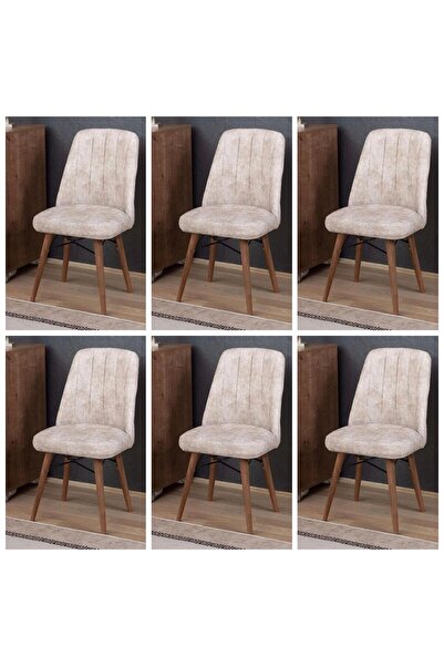 Yonga Tekstil Yonga concept Karegold sandalye 6 adet