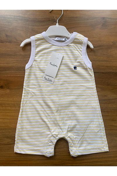 Pierre Cardin Zero Sleeve Snap Closure Baby Shorts Jumpsuit