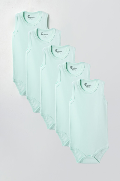 CemBebe Büyük Boy  (5 Adet) Çocuk Çıtçıtlı Body 2-3-4-5-6-7-8-9 Yaş Özel Çocu...