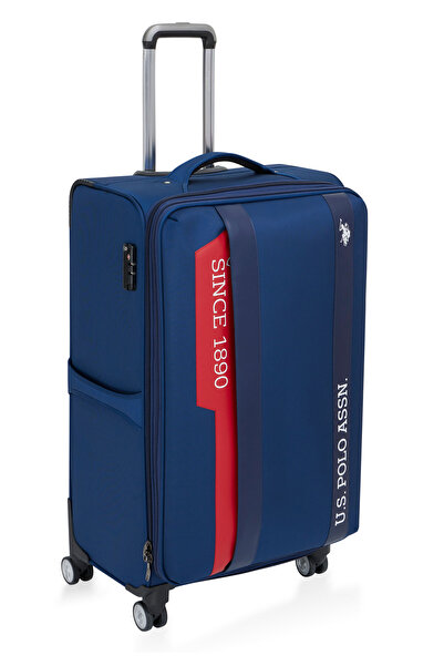 U.S. Polo Assn. Us polo Assn 24031-24032 Küçük Boy Ultra Light Hafif Lüx Kumaş Tekerlekli Valiz LACİVERT