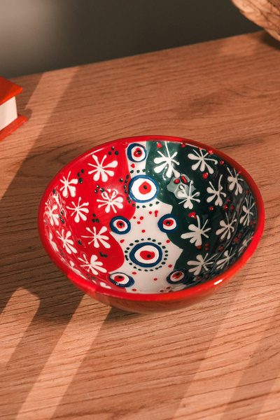 Love Bundles Nazar Boncuğu Desenli El Yapımı Seramik Kase | Çini | Handmade |...