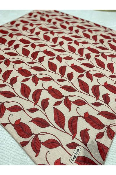 Butik Women's Mixed Pattern Floral Square Soft Cotton Scarf