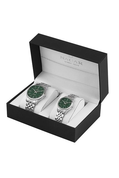 Nacar Silver Men-Woman Wristwatch Nc35-592025-Anm