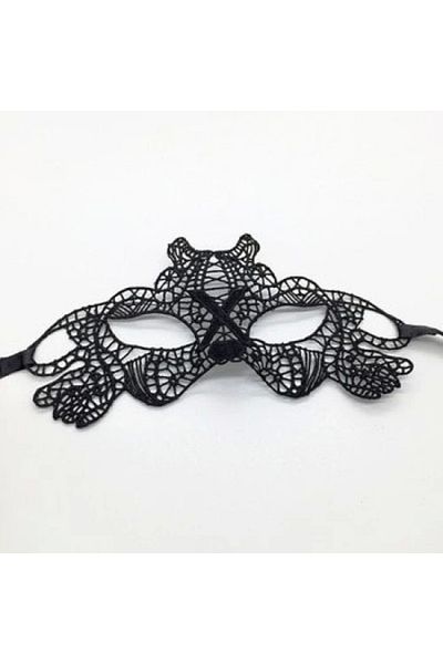 Store Black Lace Embroidered Prom Mask No 11