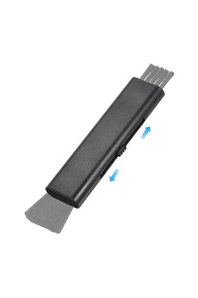 babikamium فرشاة تنظيف متعددة الأغراض ذات وجهين، فرشاة تنظيف توربيدو قابلة للطي للوحة المفاتيح وداخل السيارة