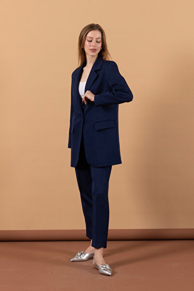 Stilife Σετ μπουφάν με ένα κουμπί σε μπλε ναυτικό χρώμα