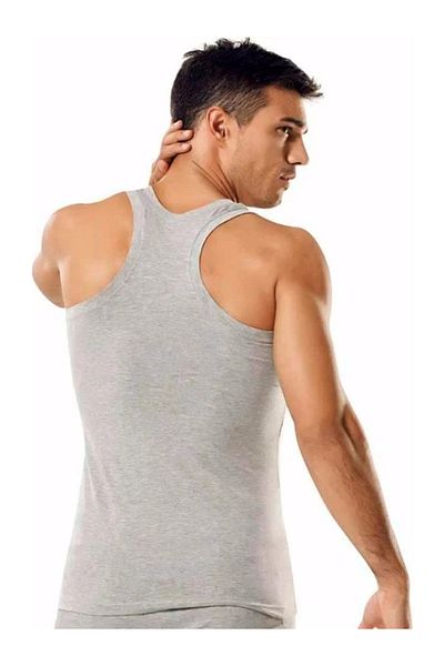 Yıldız Çamaşır Men's Gray Single Modal Sports Rambo Undershirt