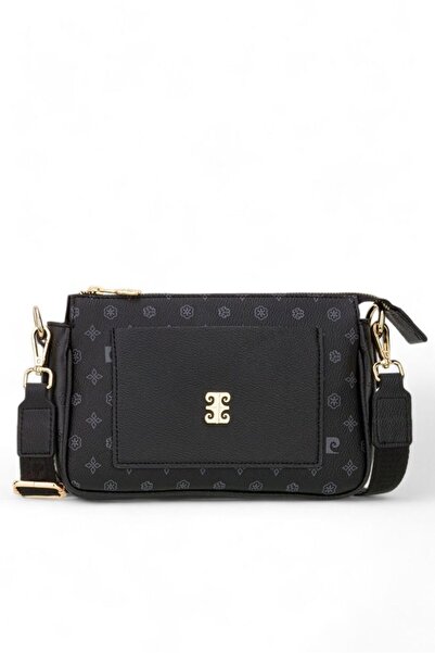 Pierre Cardin Černá dámská crossbody kabelka Monogram - 05PC24Y521-MN