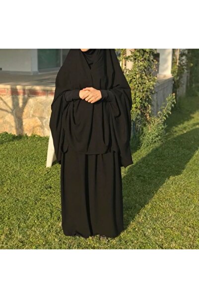ME & HA GİYİM Iğneli Peçeli Çarşaf Medine Ipeği