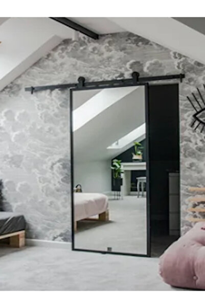 KÜTÜKhouse Metal Sürgülü Kapı Aynalı 90x200 cm