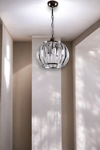 KORKMAZ KLAS KORKMAZ KLAS CAM AYDINLATMA TURYA 2Lİ MODERN LÜX KRİSTAL AVİZE