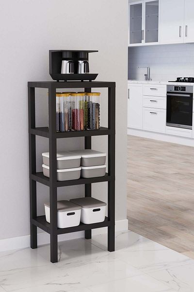 Mutfak Köşesi -Ombeg Decorativ 4 etaje din plastic multifuncțional baie, organizator balcon ghiveci raft cărți
