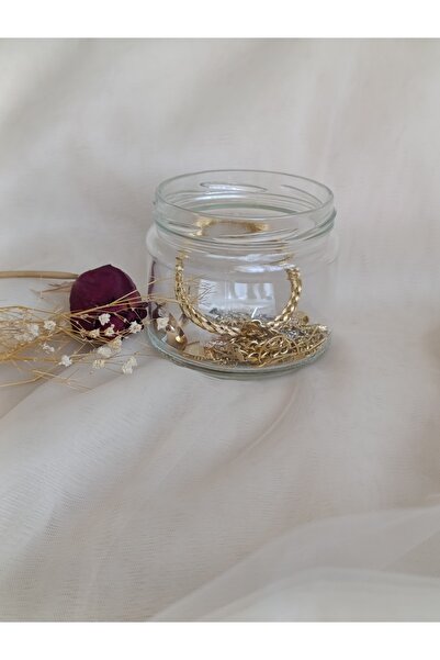 karan jewel Çelik takı kavanozu 3 kolye 3 bileklik 1 bilezik 1 küpe ve 3 sürpriz hediye