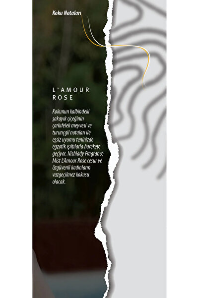 NISHLADY L'amour Rose Body Mist / Vücut Parfümü Vegan 260 ml