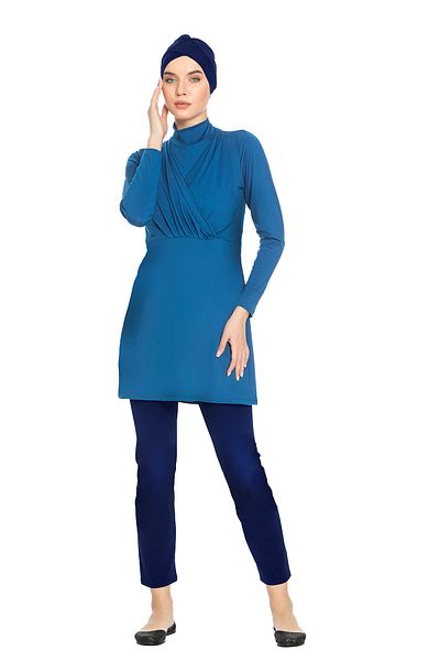 REMSA Μαγιό Lycra Full Covered Hijab 1285 Petrol