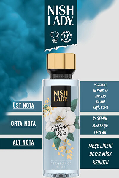 NISHLADY Magic Love Body Mist / Vücut Parfümü Vegan 260 ml