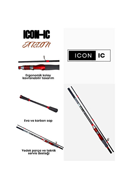 İCON İC Fishing ICON-IC Arion 240cm 10-40 Gr Spin Olta Kamışı