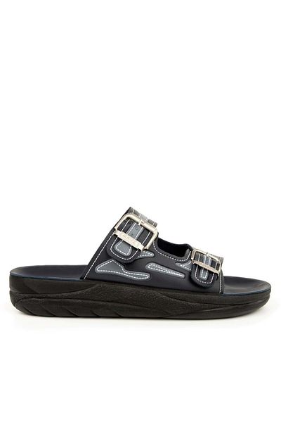 Muya Navy Blue Men's Slippers - Anatomical Sports Sole, 4 Seasons