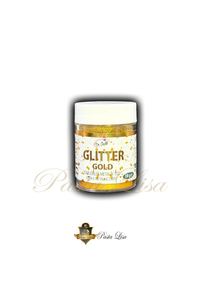 lisa pastacılık Dr.Gusto Yenilebilir Metalik Toz Boya 10gr - Glitter Altın (E...