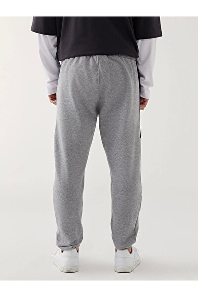 LC Waikiki Lcw Casual Gri Standart Kalıp Erkek Kalın Jogger Eşofman Altı