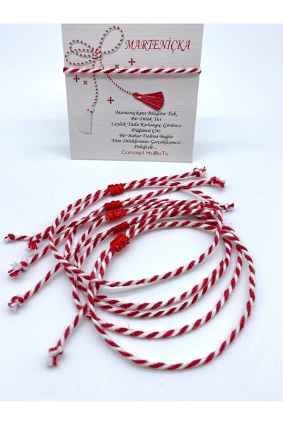 Concept HuBuTU Gift 5-Piece Card Gelatin Traditional Martenish Wish Bracelet Set