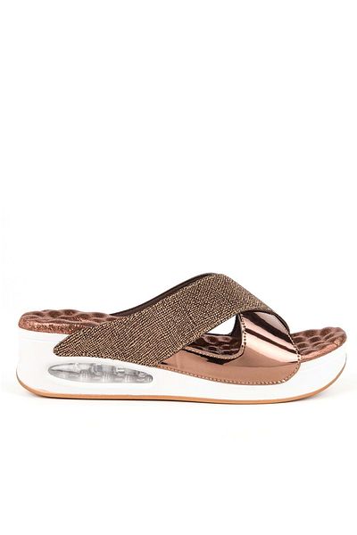 Muya Papuci de damă Fly Anatomical Air Max Sole Heel Spur Bronz