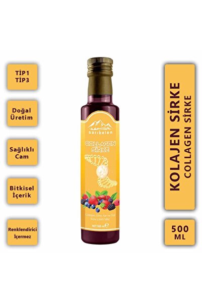 sarıbelen Kolajen Sirkesi Kolajen Şurubu Katkısız Ve Doğal 500 ml "tip-1 Ve T...