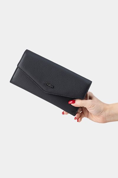 Lysande Genuine Real Leather Large Size Special Design Hand Stitched Women's Portfolio Wallet