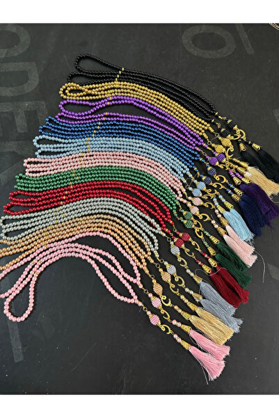 begün 50 ADET İNCİLİ CAM KALİTELİ TESBİH...KARIŞIK RENK GÖNDERİLİR...