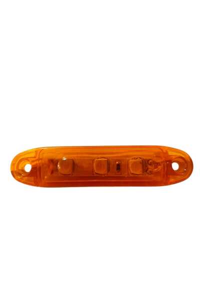 Oto Aksesuarcım Sarı Parmak Led Dorse Lamba 3 Ledli 9cm 12-24V