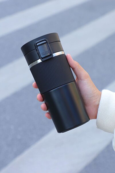 Weather Forecast Black 304 Steel - 380ml Cold and Hot Coffee Thermos Mug Cin908Sy