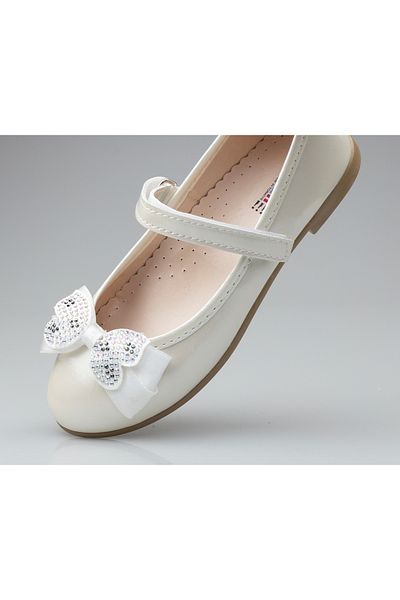 JOJO KIDS Girl's Velcro Ballet Ballet, Non-Slip Sole, Orthopedic Ballet Ballet, Flexible and Soft Ballet Ballet