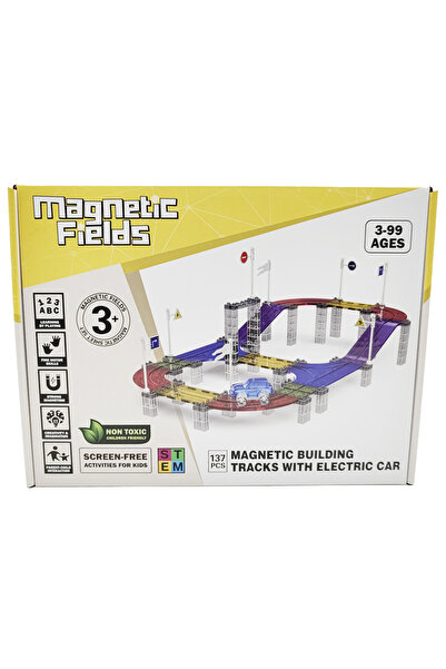 Magnetic Fields مسارات بناء مغناطيسية مع سيارة كهربائية - 137 قطعة