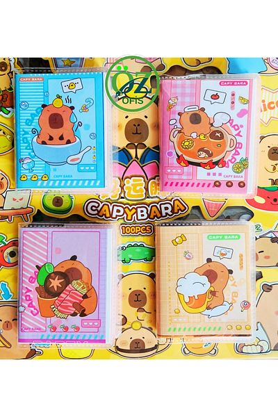 ÖZ OFİS Capybara Mini Notebook Set of 4